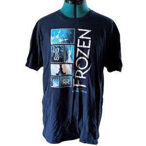 Disney Frozen Broadway Tour T‑Shirt - Navy, XL